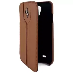 Pouzdro Ferrari - Samsung Galaxy S4 Monte Carlo Booklet Case - Brown (FEMTFLBKS4KA)