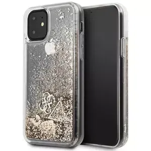 Kryt Guess iPhone 11 goldhard case Glitter Hearts (GUHCN61GLHFLGO)