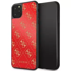 Kryt Guess iPhone 11 Pro Max red hard case 4G Double Layer Glitter (GUHCN654GGPRE)