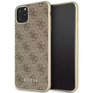 Kryt Guess iPhone 11 Pro Max brown hard case 4G Collection (GUHCN65G4GB)