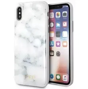 Kryt Guess iPhone X/Xs white Marble (GUHCPXHYMAWH)