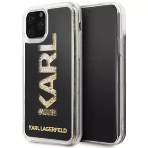 Kryt Karl Lagerfeld iPhone 11 Pro black Karl logo Glitter (KLHCN58KAGBK)