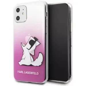 Kryt Karl Lagerfeld iPhone 11 hardcase pink Choupette Fun (KLHCN61CFNRCPI)