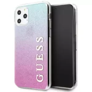 Kryt Guess iPhone 11 Pro pink blue hard case Glitter Gradient (GUHCN58PCUGLPBL)