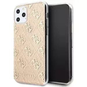 Kryt Guess iPhone 11 Pro Max gold hard case 4G Glitter (GUHCN65PCU4GLGO)