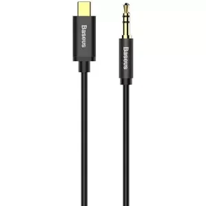 Kabel Baseus Yiven Audio cable USB-C to mini jack 3,5mm, 1.2m (Black) (6953156262553)