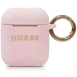 Kryt Guess AirPods cover pink Silicone GUACCSILGLLP