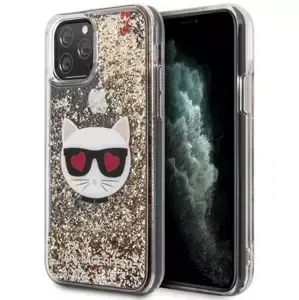 Kryt Karl Lagerfeld iPhone 11 Pro Hardcase Gold Glitter Choupette (KLHCN58LCGLGO)