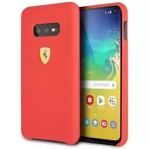 Kryt Ferrari Hardcase S10e G970 Red Silicone (FESSIHCS10LRE)