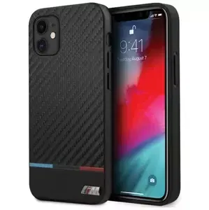 Kryt Etui BMW BMHCP12SPUCARTCBK iPhone 12 mini 5,4" black hardcase M Collection PU Carbon Stripe (BMHCP12SPUCARTCBK)