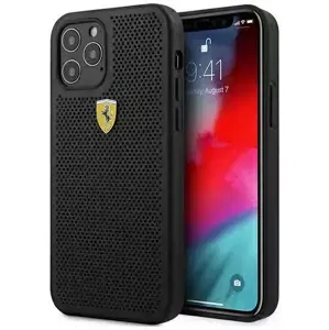 Kryt Ferrari FESPEHCP12LBK iPhone 12 Pro Max 6,7" black hardcase On Track Perforated (FESPEHCP12LBK)