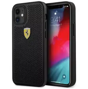 Kryt Ferrari FESPEHCP12SBK iPhone 12 mini 5,4"  black hardcase On Track Perforated (FESPEHCP12SBK)