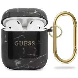 Kryt Guess GUACA2TPUMABK AirPods cover black Marble Collection (GUACA2TPUMABK)