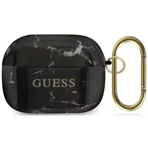 Kryt Guess GUACAPTPUMABK AirPods Pro cover black Marble Collection (GUACAPTPUMABK)