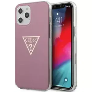 Kryt Guess GUHCP12LPCUMPTPI iPhone 12 Pro Max 6,7"  pink hardcase Metallic Collection (GUHCP12LPCUMPTPI)