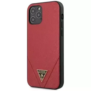 Kryt Guess GUHCP12LVSATMLRE iPhone 12 Pro Max 6,7" red hardcase Saffiano (GUHCP12LVSATMLRE)