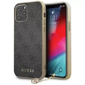 Kryt Guess GUHCP12MGF4GGR iPhone 12/12 Pro 6,1" grey hardcase 4G Charms Collection (GUHCP12MGF4GGR)