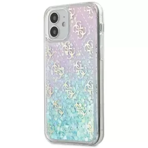 Kryt Guess GUHCP12SLG4GGBLPI iPhone 12 mini 5,4" pink hardcase Gradient Liquid Glitter 4G (GUHCP12SLG4GGBLPI)