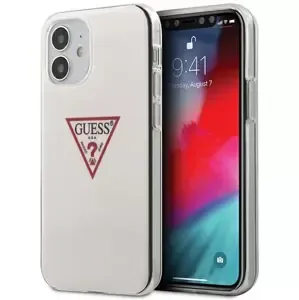 Kryt Guess GUHCP12SPCUCTLWH iPhone 12 mini 5,4" white hardcase Triangle Collection (GUHCP12SPCUCTLWH)