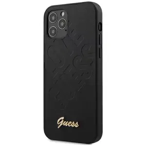 Kryt Guess GUHCP12SPUILGBK iPhone 12 mini 5,4" black hardcase Iridescent Love Script Gold Logo (GUHCP12SPUILGBK)