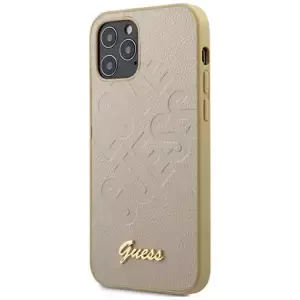 Kryt Guess GUHCP12SPUILGLG iPhone 12 mini 5,4" gold hardcase Iridescent Love Script Gold Logo (GUHCP12SPUILGLG)