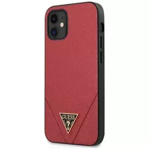 Kryt Guess GUHCP12SVSATMLRE iPhone 12 mini 5,4" red hardcase Saffiano (GUHCP12SVSATMLRE)