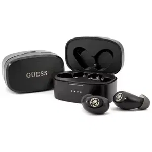 Sluchátka Guess headphones Bluetooth GUTWSJL4GBK TWS + Docking station black 4G (GUTWSJL4GBK)