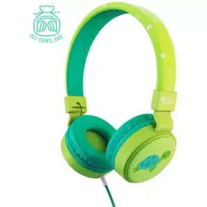 Sluchátka Planet Buddies Turtle Wired Kid's Headphone green (39011)