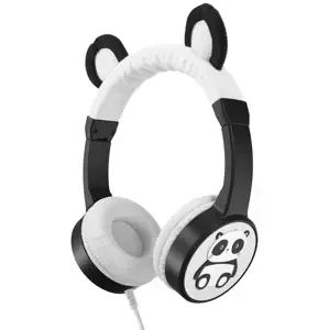 Sluchátka Planet Buddies Panda Character Headphones Wired black (39092)