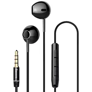 Sluchátka Baseus Encok H06 earphones - black (6953156273900)