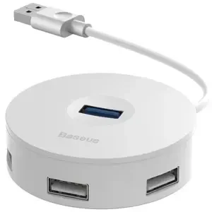 Baseus Hub 4in1 USB to USB 3.0 + 3x USB 2.0 15cm (White)