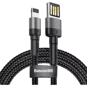 Kabel Lightning USB cable (reversible) Baseus Cafule 2.4A 1m (gray-black)
