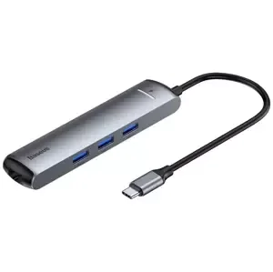 Adapter HUB 6w1 Baseus USB-C to 3x USB 3.0 + HDMI + RJ45 + USB-C PD
