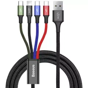 Kabel Baseus Fast USB Cable 4in1 2xUSB-C / Lightning / Micro 3,5A 1,2m - Black