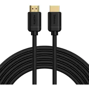 Kabel Baseus 2x HDMI 2.0 4K 30Hz Cable, 3D, HDR, 18Gbps, 5m (black)