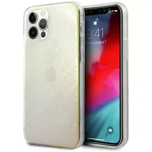 Kryt Guess iPhone 12 Pro Max 6,7" Iridescent hardcase 4G 3D Pattern Collection (GUHCP12L3D4GIRBL)