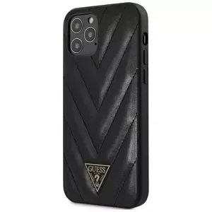 Kryt Guess iPhone 12 Pro Max 6,7" Black hardcase V-Quilted Collection (GUHCP12LPUVQTMLBK )