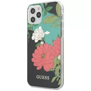 Kryt Guess iPhone 12/12 Pro 6,1" Black NÂ°1 Flower Collection (GUHCP12MIMLFL01)