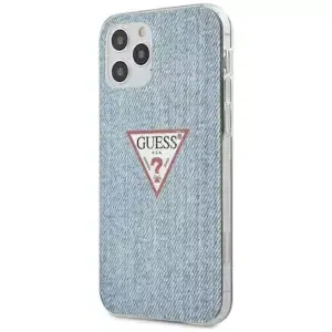 Kryt Guess iPhone 12/12 Pro 6,1" Light blue hardcase Jeans Collection (GUHCP12MPCUJULLB)