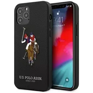 Kryt US Polo iPhone 12 Pro Max 6,7" Black Polo Embroidery Collection (USHCP12LPUGFLBK)