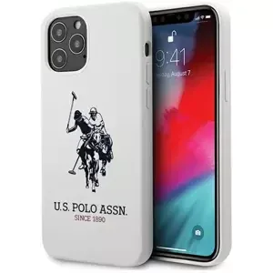 Kryt US Polo iPhone 12 Pro Max 6,7" White Silicone Collection (USHCP12LSLHRWH)