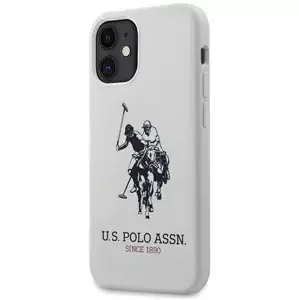 Kryt US Polo iPhone 12 mini 5,4" White Silicone Collection (USHCP12SSLHRWH)