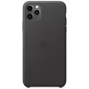 Kryt Apple iPhone 11 Pro Max Leather Case - Black (MX0E2ZM/A)