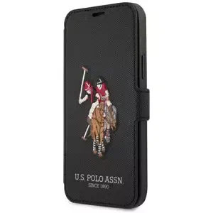 Pouzdro US Polo USFLBKP12LPUGFLBK iPhone 12 Pro Max 6,7" czarny/black book Polo Embroidery Collection (USFLBKP12LPUGFLBK)