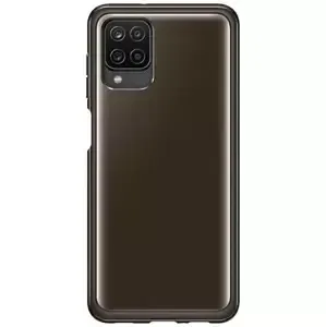 Kryt Samsung Galaxy A12 Clear Cover Black (EF-QA125TBEGEU)