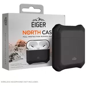 Pouzdro Eiger North AirPods Protective case for Apple AirPods 1 & 2 in Shadow Black