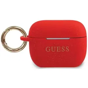 Pouzdro Guess GUACAPSILGLRE AirPods Pro cover red Silicone Glitter (GUACAPSILGLRE)