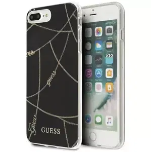 Kryt Guess GUHCI8LPCUCHBK iPhone 7/8 Plus black hardcase Gold Chain Collection (GUHCI8LPCUCHBK)