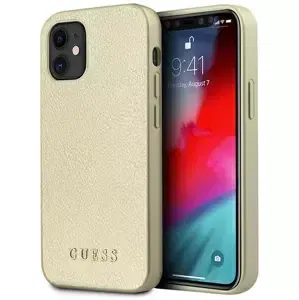 Kryt Guess GUHCP12SIGLGO iPhone 12 mini 5,4" gold hardcase Iridescent (GUHCP12SIGLGO)