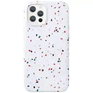 Kryt UNIQ Coehl Terrazzo iPhone 12 Pro Max 6,7" natural white (UNIQ-IP6.7HYB(2020)-TEZWHT)